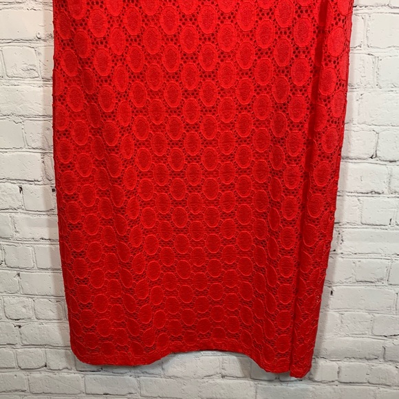 Tacera red short sleeve dress - Picture 3 of 8